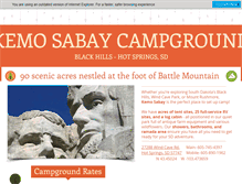 Tablet Screenshot of kemosabaycampground.com